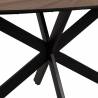 Ovalus stalas STORO 178x80 rudas