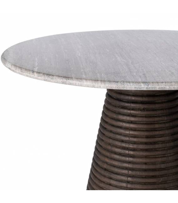 Apvalus stalas EMILIA Ø115 rusvas