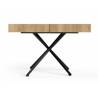 Transformuojamas kavos staliukas MEGARA 120(210)x80 natural halifax