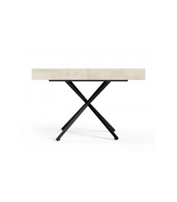 Transformuojamas kavos staliukas MEGARA 120(210)x80 white chromic