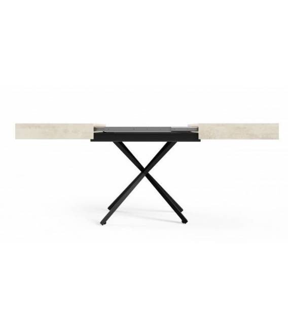 Transformuojamas kavos staliukas MEGARA 120(210)x80 white chromic