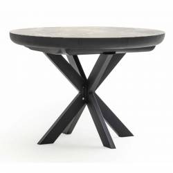 Išskleidžiamas stalas SPIDER Ø100(180)x76 matt rambla