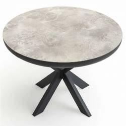 Išskleidžiamas stalas SPIDER Ø100(180)x76 matt rambla