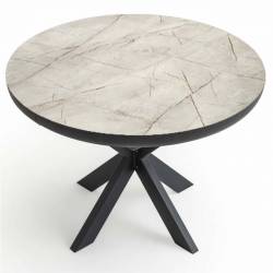 Išskleidžiamas stalas SPIDER Ø100(180)x76 lagina matt