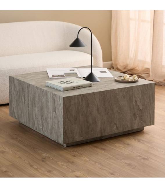 Kavos staliukas 104953 90x90 pilkas