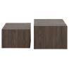 Kavos staliukų komplektas 105533 58x50 rudas (2vnt.)