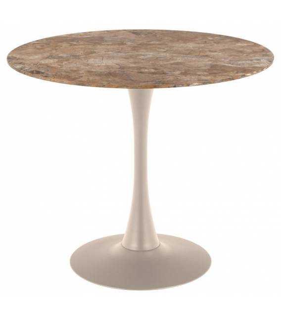 Apvalus stalas 25130 Ø90 rudas