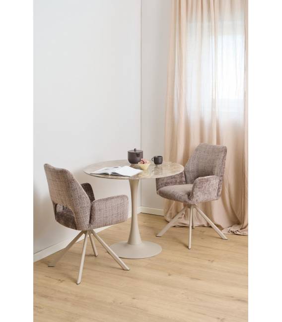 Apvalus stalas 25130 Ø90 rudas