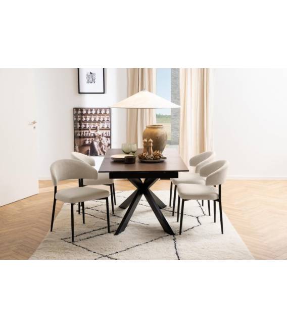 Išskleidžiamas stalas 22563 168(210)x90 rudas