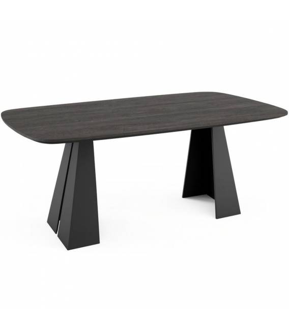 Išskleidžiamas stalas OGI 120(200)x120 anthracite sherman oak