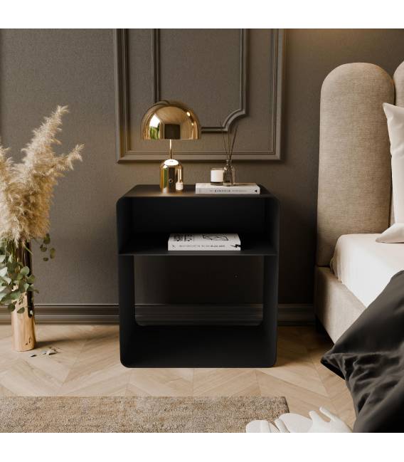 Naktinė spintelė NIBRU 45x35 juoda