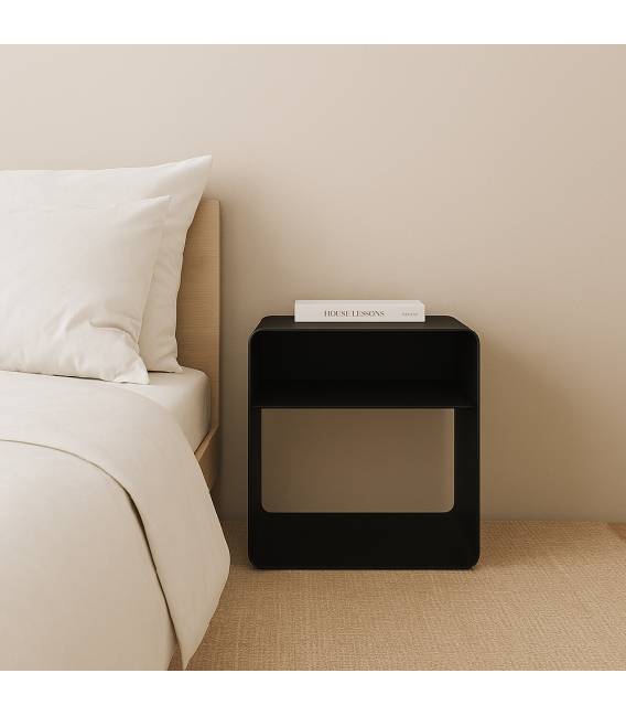 Naktinė spintelė NIBRU 45x35 juoda