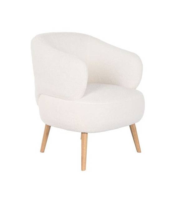 Fotelis BORREGUITO baltas