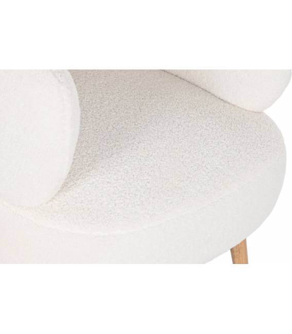 Fotelis BORREGUITO baltas