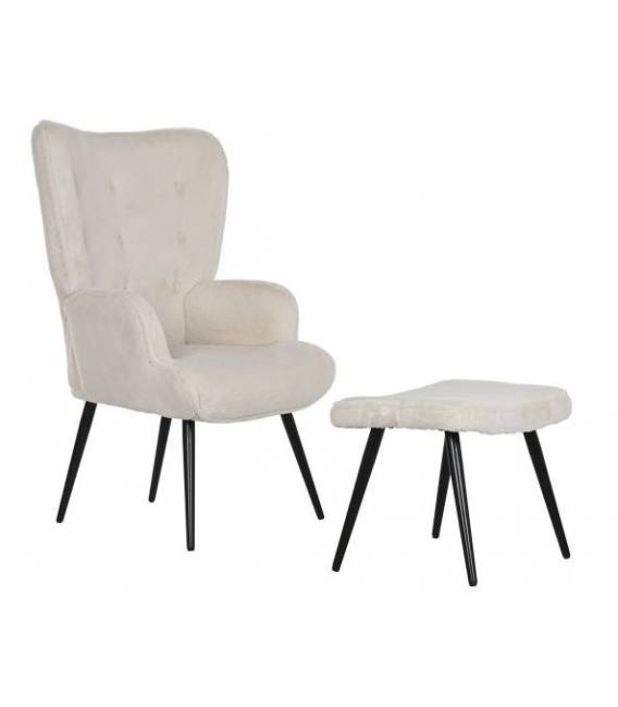 Fotelis VELVET RELAX baltas