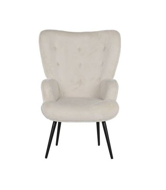 Fotelis VELVET RELAX baltas
