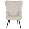Fotelis VELVET RELAX baltas