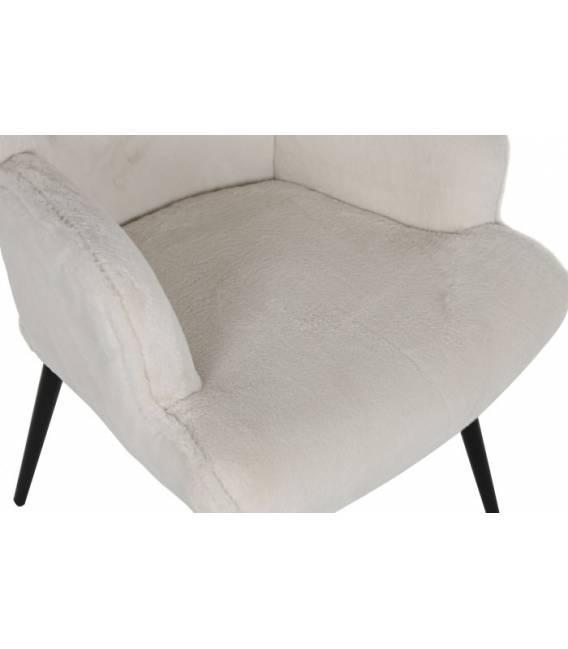 Fotelis VELVET RELAX baltas