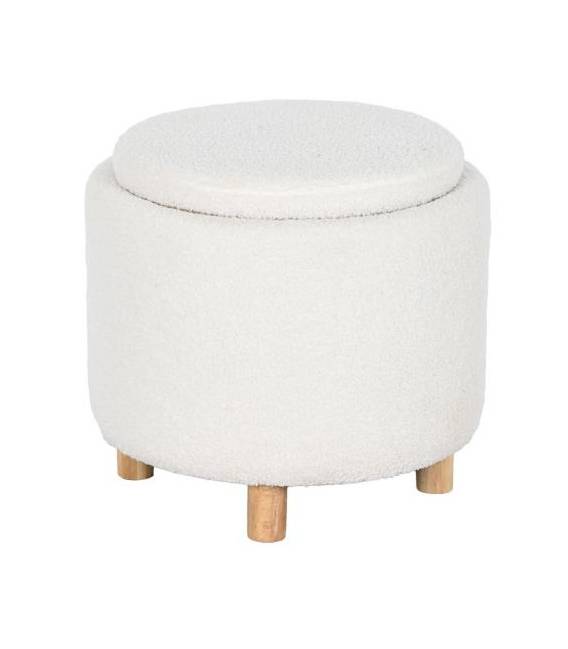 Pufas CUBO Ø48 baltas
