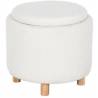 Pufas CUBO Ø48 baltas