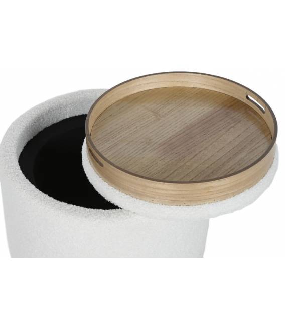 Pufas CUBO Ø48 baltas