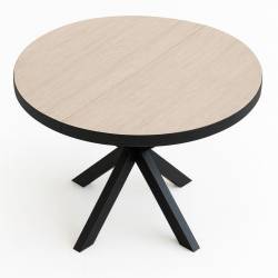 Išskleidžiamas stalas SPIDER Ø100(180)x76 traverten