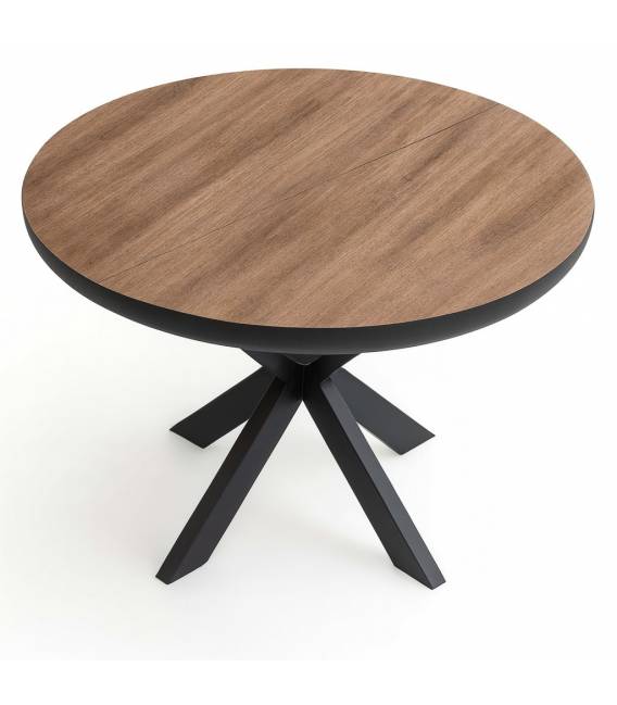 Išskleidžiamas stalas SPIDER Ø100(180)x76 sacramento lack