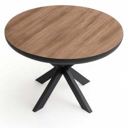 Išskleidžiamas stalas SPIDER Ø100(180)x76 sacramento lack