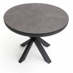 Išskleidžiamas stalas SPIDER Ø100(180)x76 retro gumush