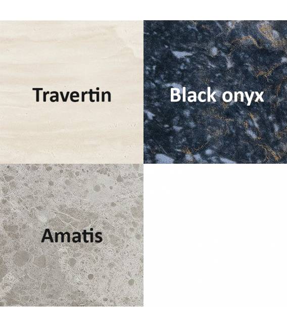 Apvalus stalas ATHENA Ø110 juodas marmuras