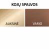 Išskleidžiamas apvalus stalas NORE Ø100(176) baltas/auksinė koja