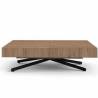 Transformuojamas kavos staliukas MEGARA 120(210)x80 truffle brown