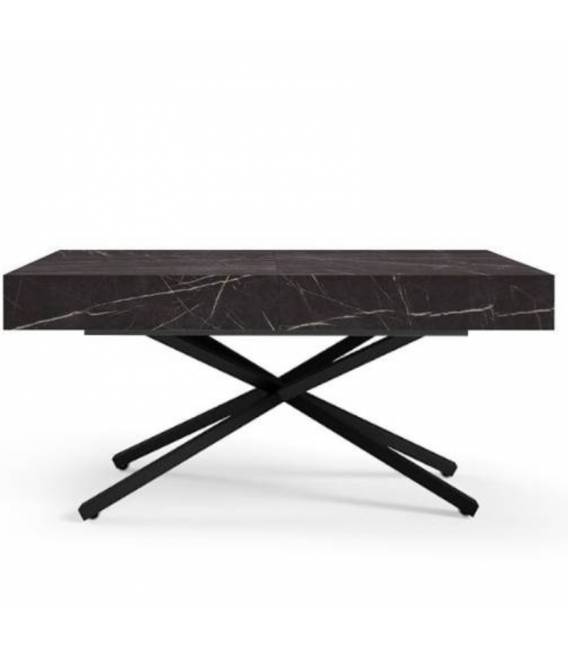 Transformuojamas kavos staliukas MEGARA 120(210)x80 black pietra