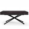 Transformuojamas kavos staliukas MEGARA 120(210)x80 black pietra