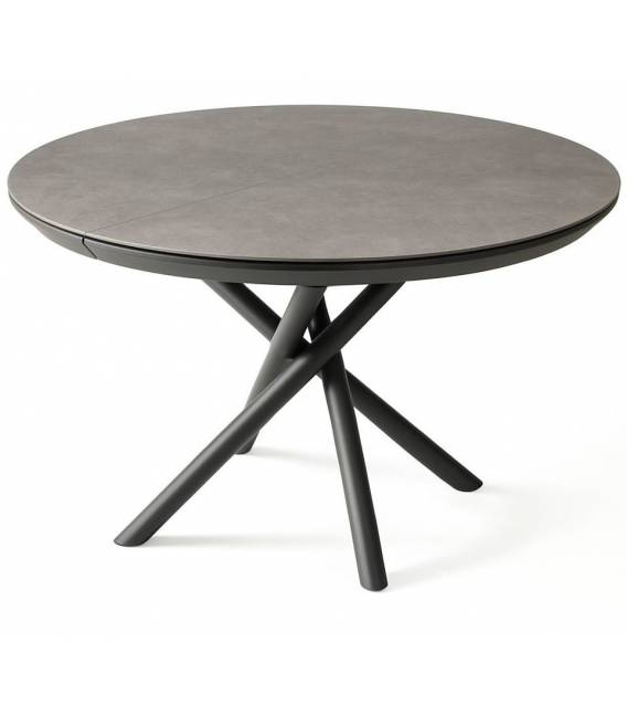 Išskleidžiamas stalas OCEAN Ø130(230) retro gumush