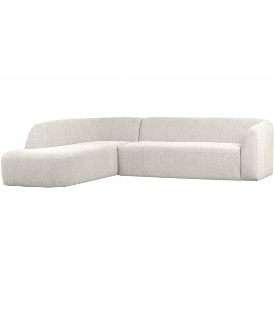 Minkštas kampas SLOPING 274x225 kreminė