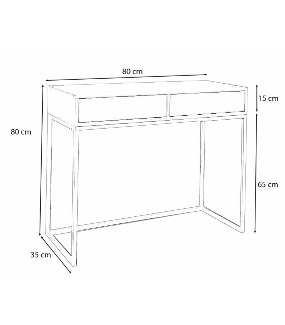 Konsolė AGRIO 80x35 kašmyro/juoda