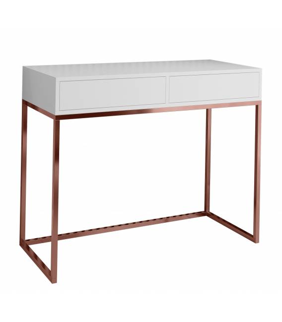 Konsolė AGRIO 100x35 balta/vario