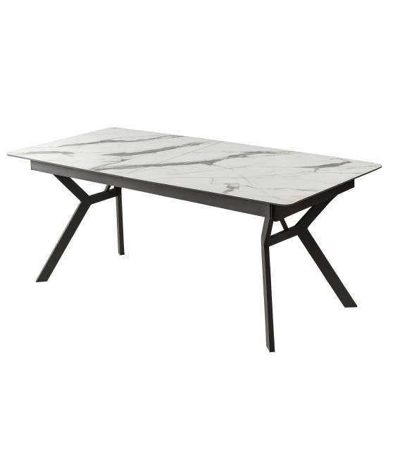 Išskleidžiamas stalas PAPAYA 162(228)x90 marmo lack