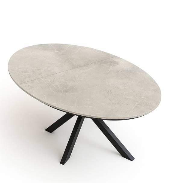 Ovalus išskleidžiamas stalas SATURN 160(240)x103 rambla lack