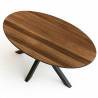 Ovalus išskleidžiamas stalas SATURN 160(240)x103 american walnut