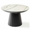 Išskleidžiamas stalas JAZZ Ø120(163) marmo lack