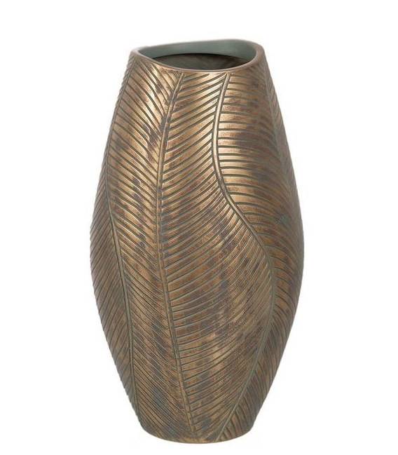 Vaza LEAF 22x40h auksinė