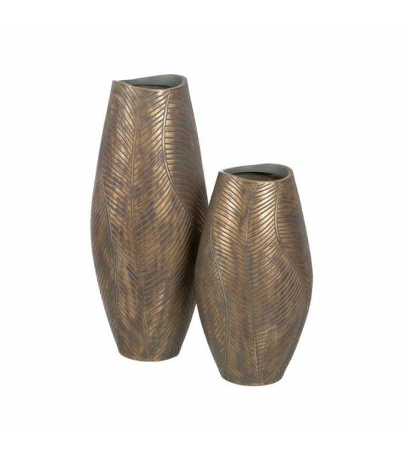 Vaza LEAF 22x54h auksinė