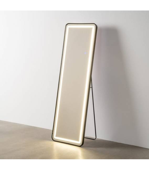 Veidrodis LED 50x160 juodas/LED