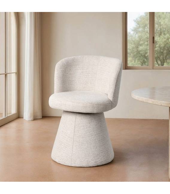 Krėsliukas CREAM beige/sukasi