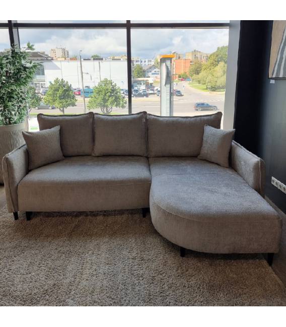 Minkštas kampas ALLIA 244x165 rusvas