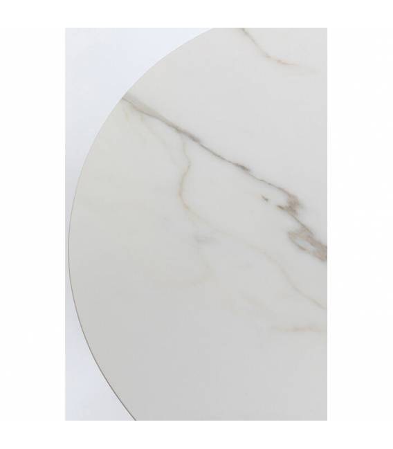 Šoninis staliukas LUXE Ø45 auksinis/baltas