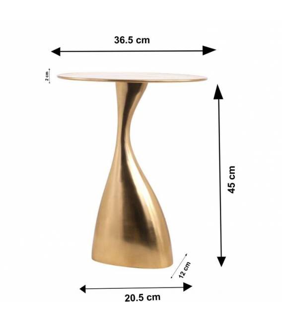 Šoninis staliukas SPACEY Ø36 auksinis