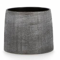 Vazonas PAPYRUS 23x16 pilkas